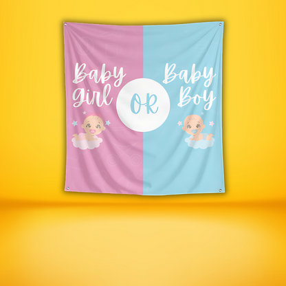 Baby Boy or Baby Girl Pregnancy Announcement Tapestry | Baby Shower - T Bhai