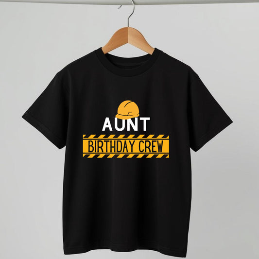 Custom Construction Birthday Crew T-Shirts – Personalized Family Matching T-Shirts