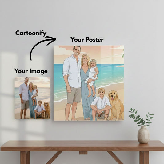 Cartoonify Me | Custom Acrylic Posters | Personalized Wall Decor