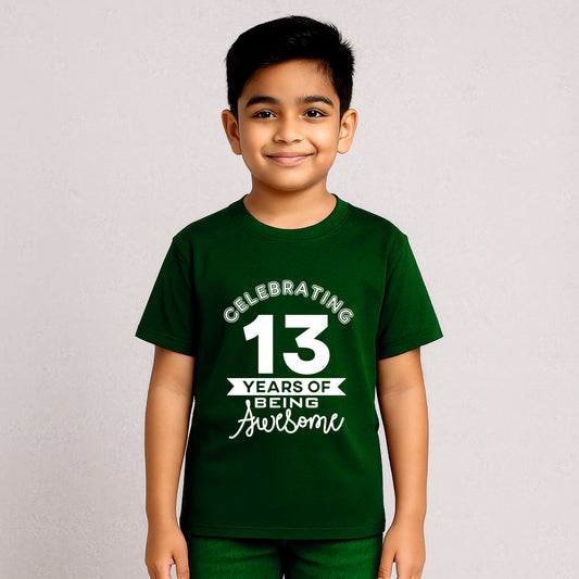 Celebrating 13 Years of Being Awesome | 13th Birthday T-Shirt