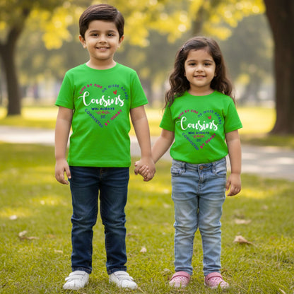 Side by Side or Miles Apart Cousins Will be Connected by Heart Cousin Squad T-Shirts