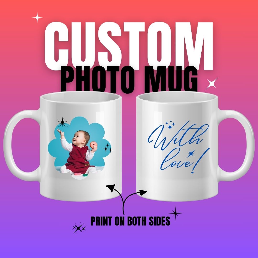 Custom Photo Print Mug - Ideal Birthday Gift - T Bhai