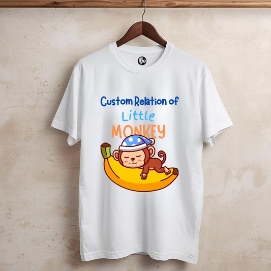 The Little Monkey | Personalized Relations Jungle Theme Matching Birthday Family T-Shirts