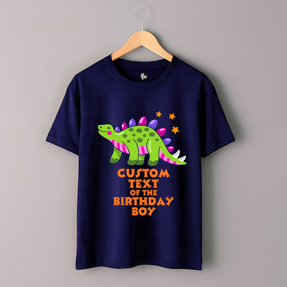 Custom Dino Theme Birthday T-Shirts for Family & Friends