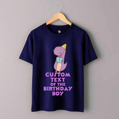 Custom Dino Theme Birthday T-Shirts for Family & Friends