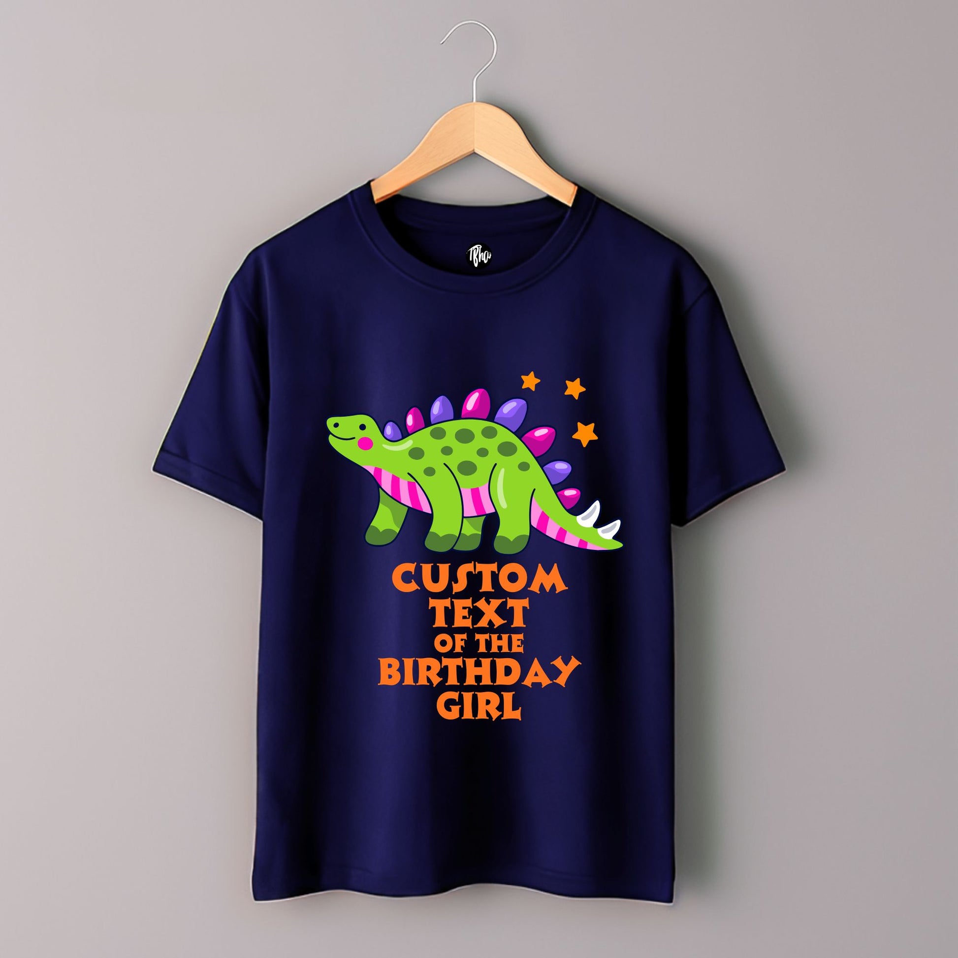 Custom Dino Theme Birthday T-Shirts for Family & Friends - T Bhai