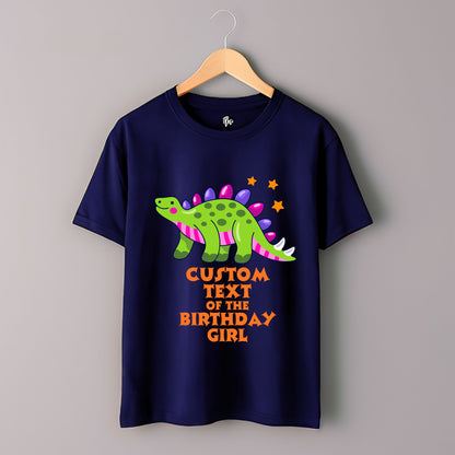 Custom Dino Theme Birthday T-Shirts for Family & Friends