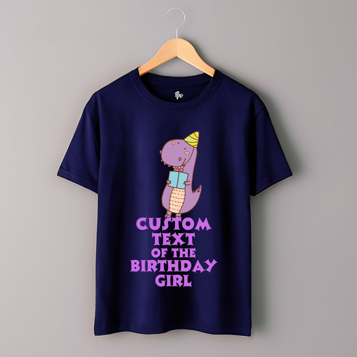 Custom Dino Theme Birthday T-Shirts for Family & Friends