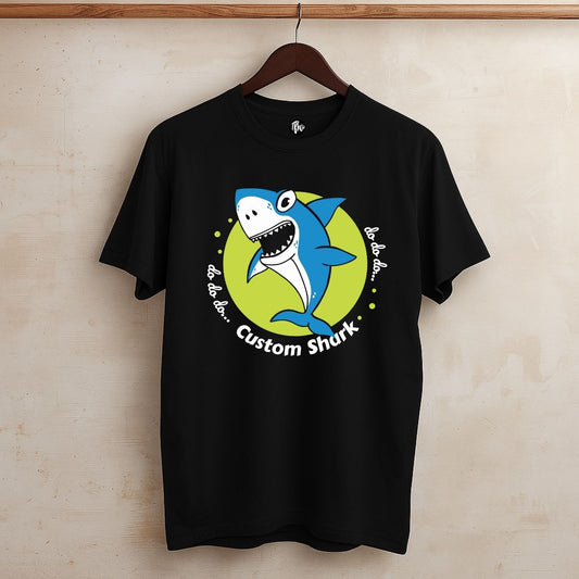 Personalize Shark Birthday Theme T-Shirts for Friends & Family