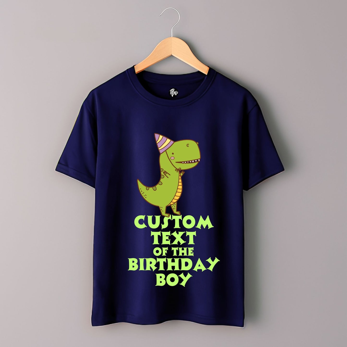 Custom Dino Theme Birthday T-Shirts for Family & Friends