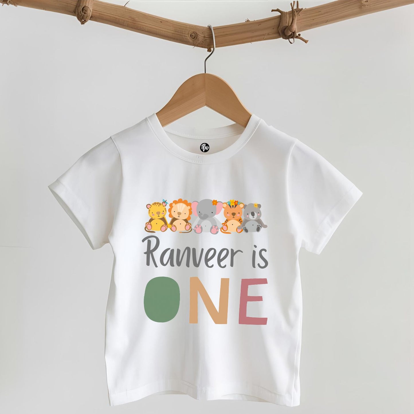 Animal Theme Family First Birthday T-Shirts for Friends & Family