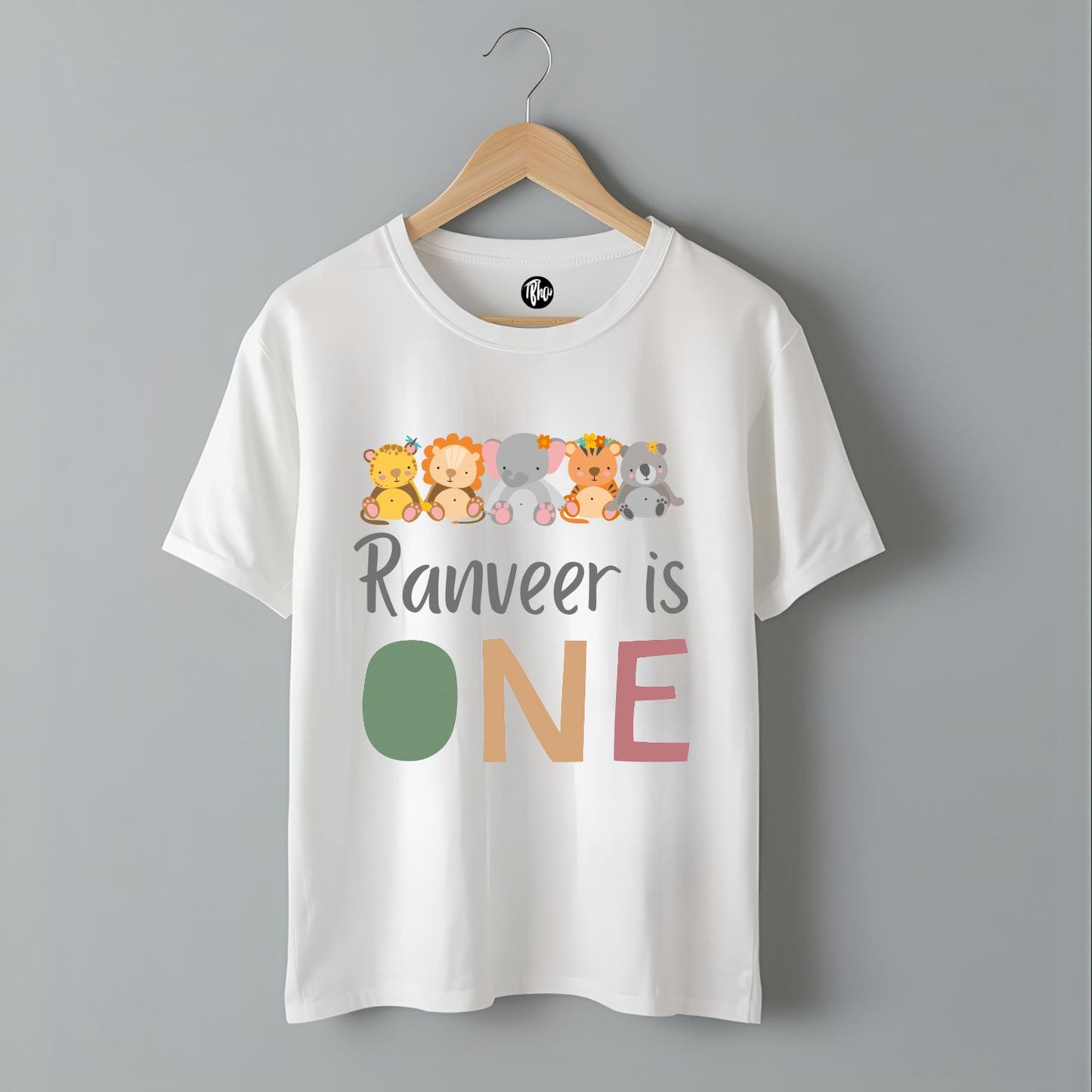 Animal Theme Family First Birthday T-Shirts for Friends & Family