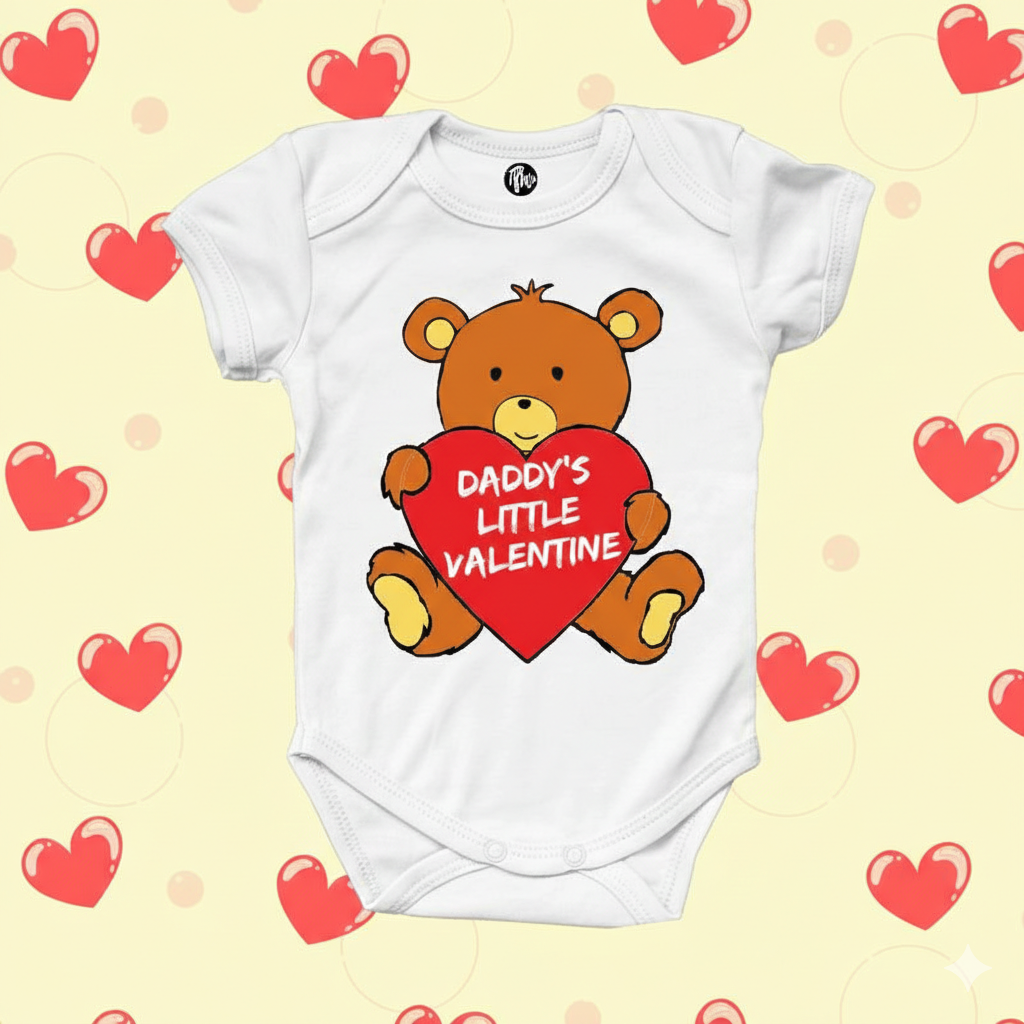 Daddy's Little Valentine Onesie for Babies