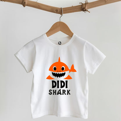 Custom Shark Theme Birthday T-Shirts - Brother Shark Sister Shark Aunty Shark