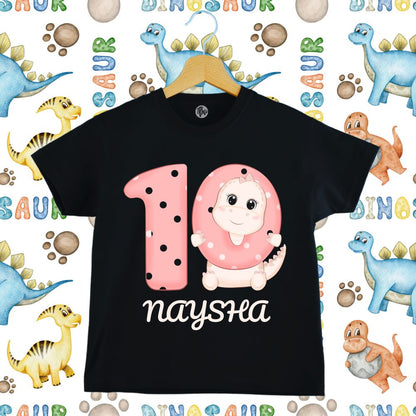 Monthly Birthday T-Shirts | 0-10 Months | Dino Theme T-Shirts for Babies - T Bhai