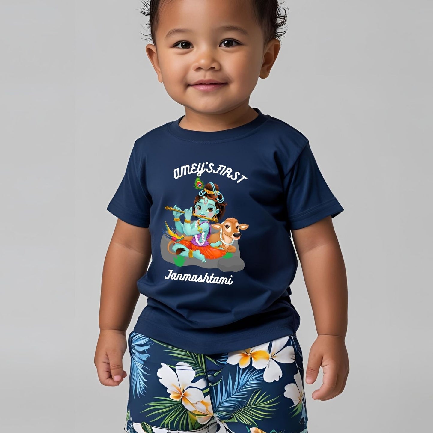 Custom First Janmashtami T-Shirt