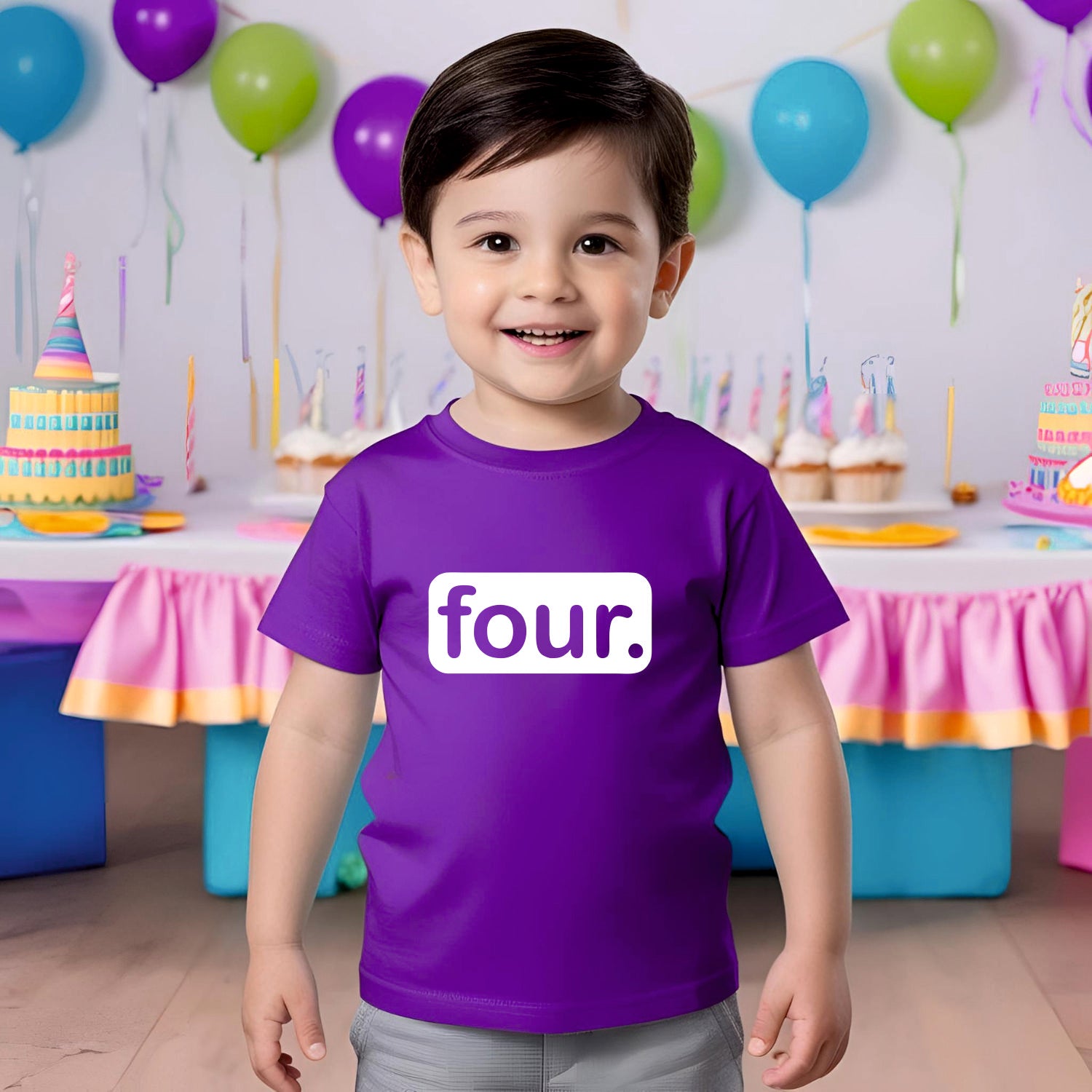 4th Birthday T-Shirt for Kids - T Bhai