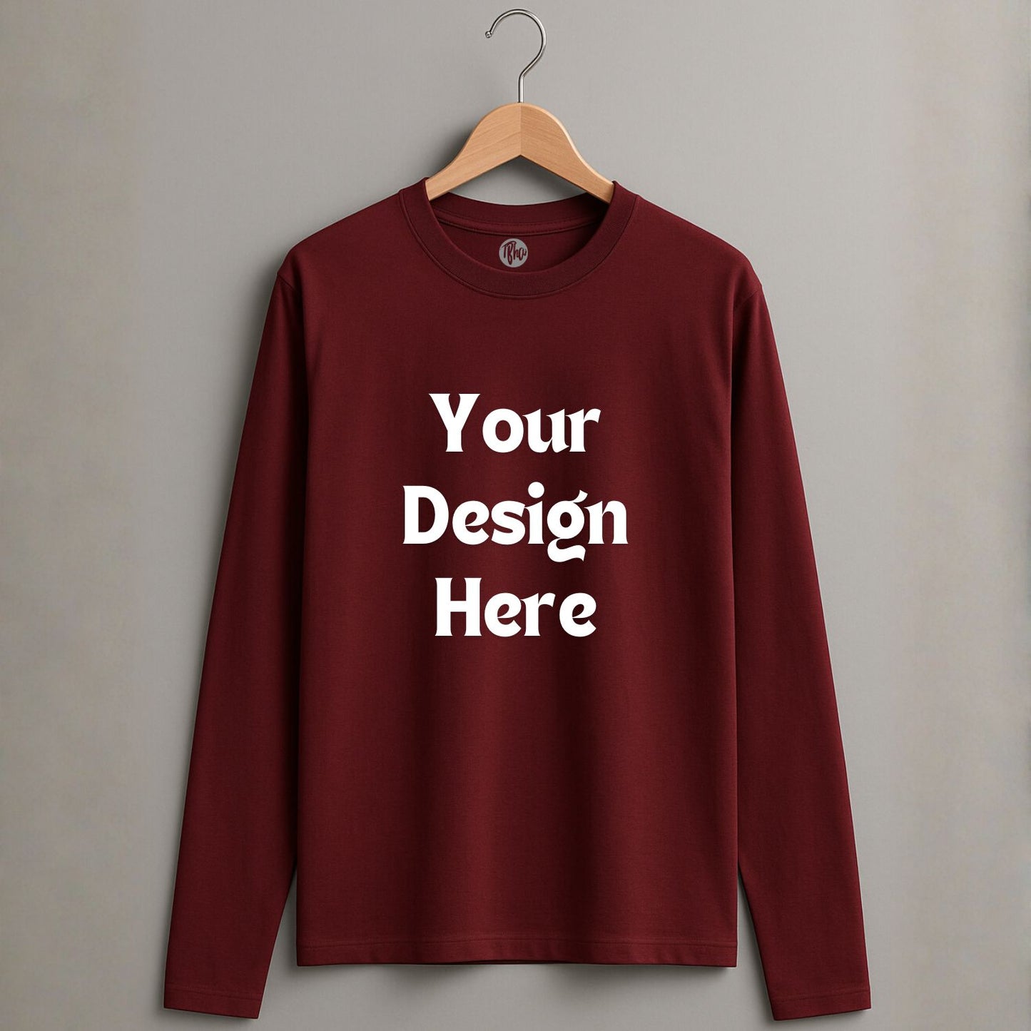 Custom Premium Pure Cotton Men Full Sleeves T-Shirts