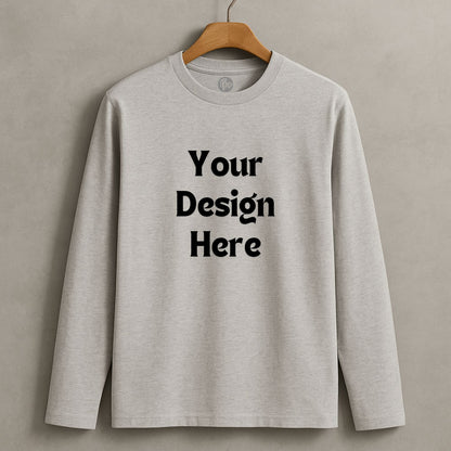 Custom Premium Pure Cotton Men Full Sleeves T-Shirts