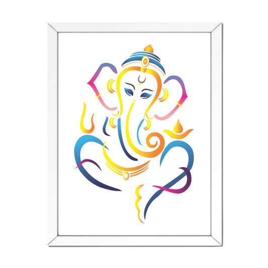 Ganesh Ji Framed Painting Home Decor | Framed Poster - T Bhai