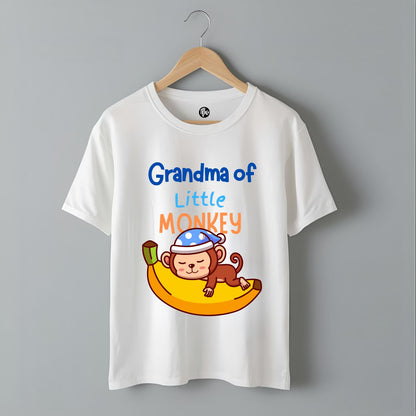 The Little Monkey | Personalized Relations Jungle Theme Matching Birthday Family T-Shirts