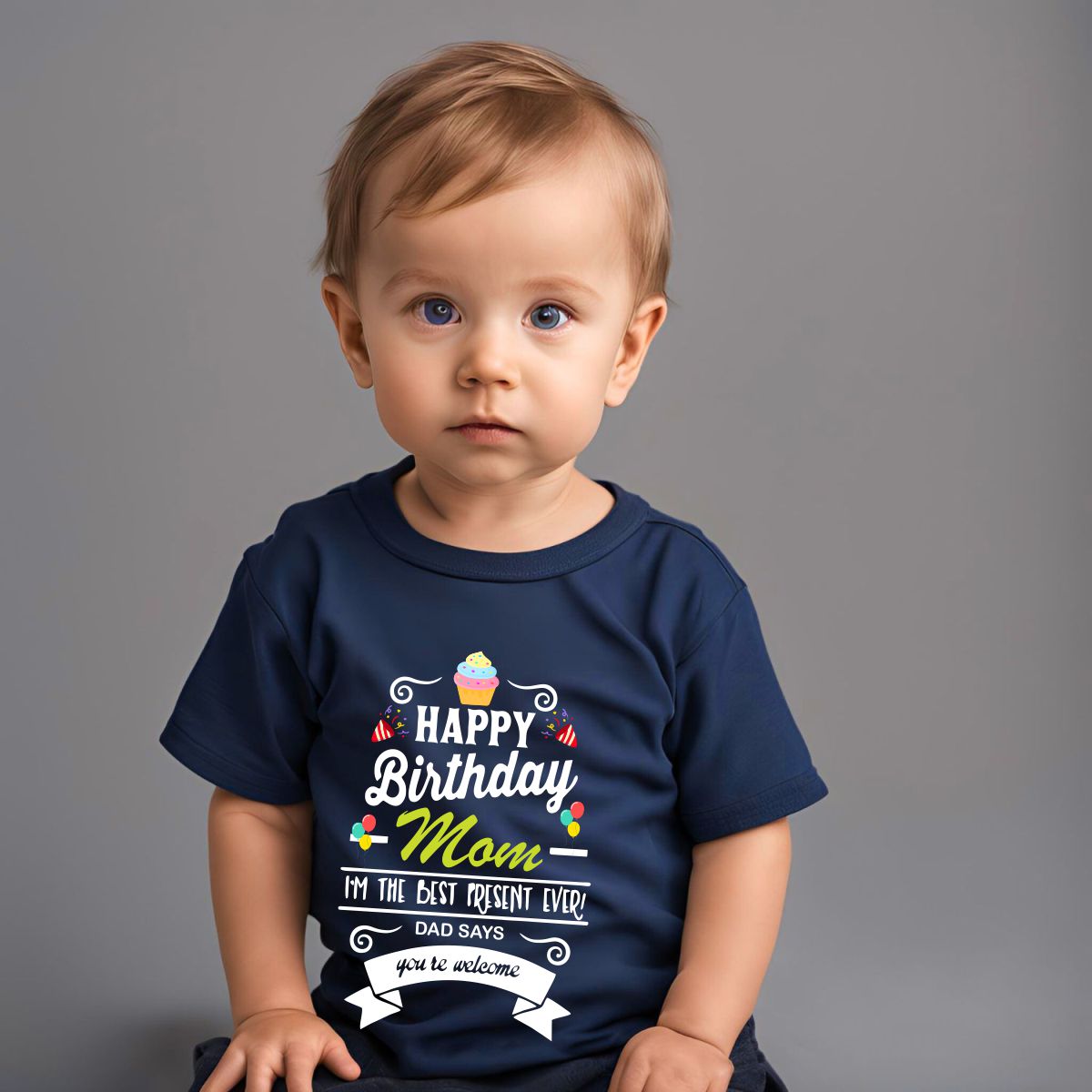Happy Birthday Mom T-Shirt for Kids - T Bhai