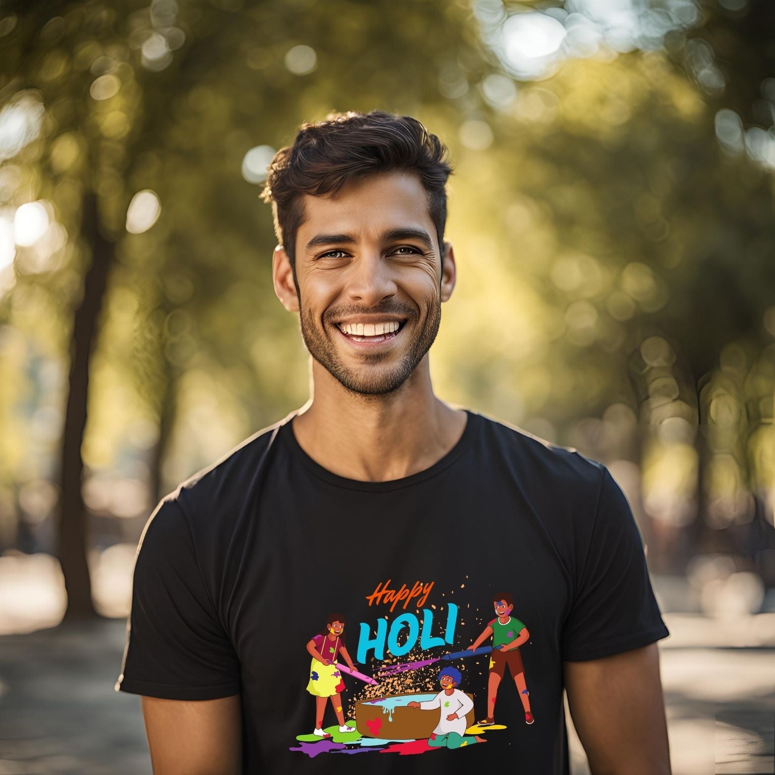 Happy Holi T-shirts For The Holi Tribe - T Bhai