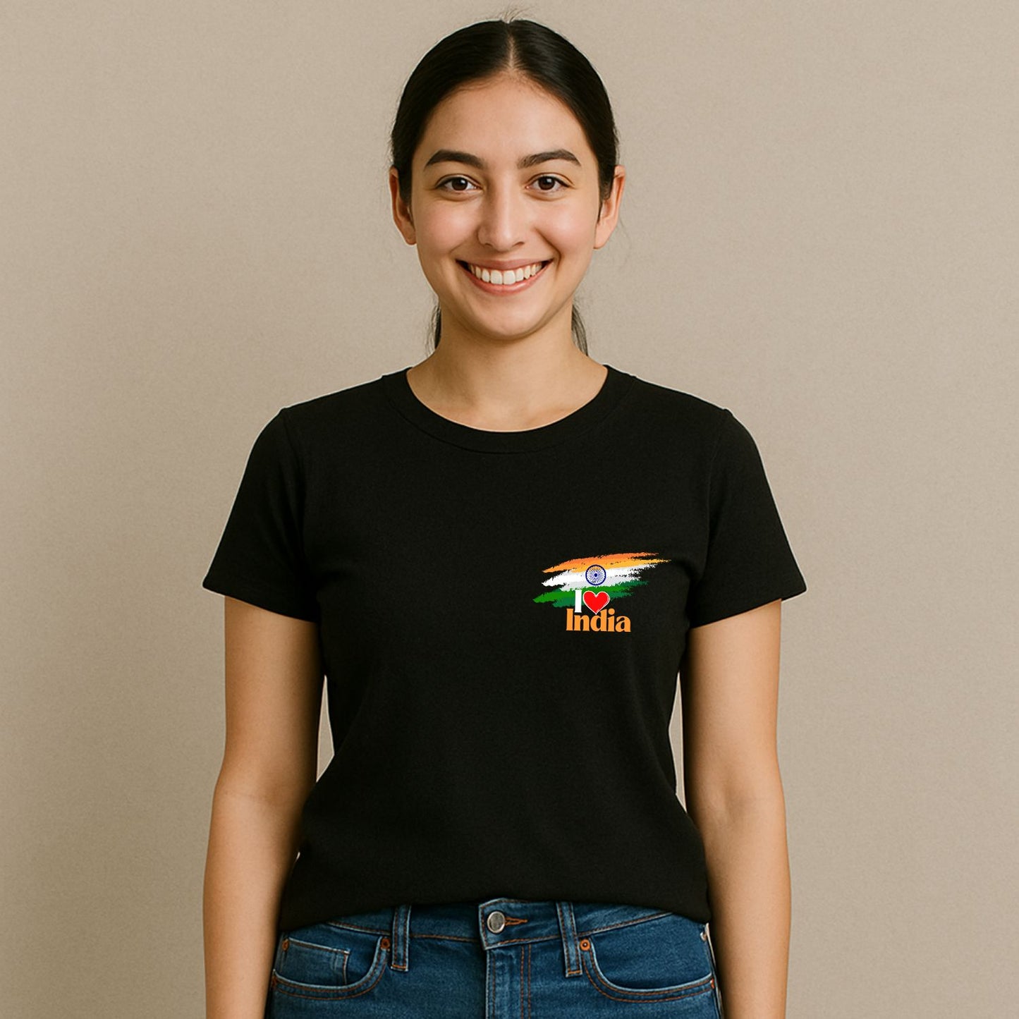 I Love India Logo Printed T-Shirt - T Bhai