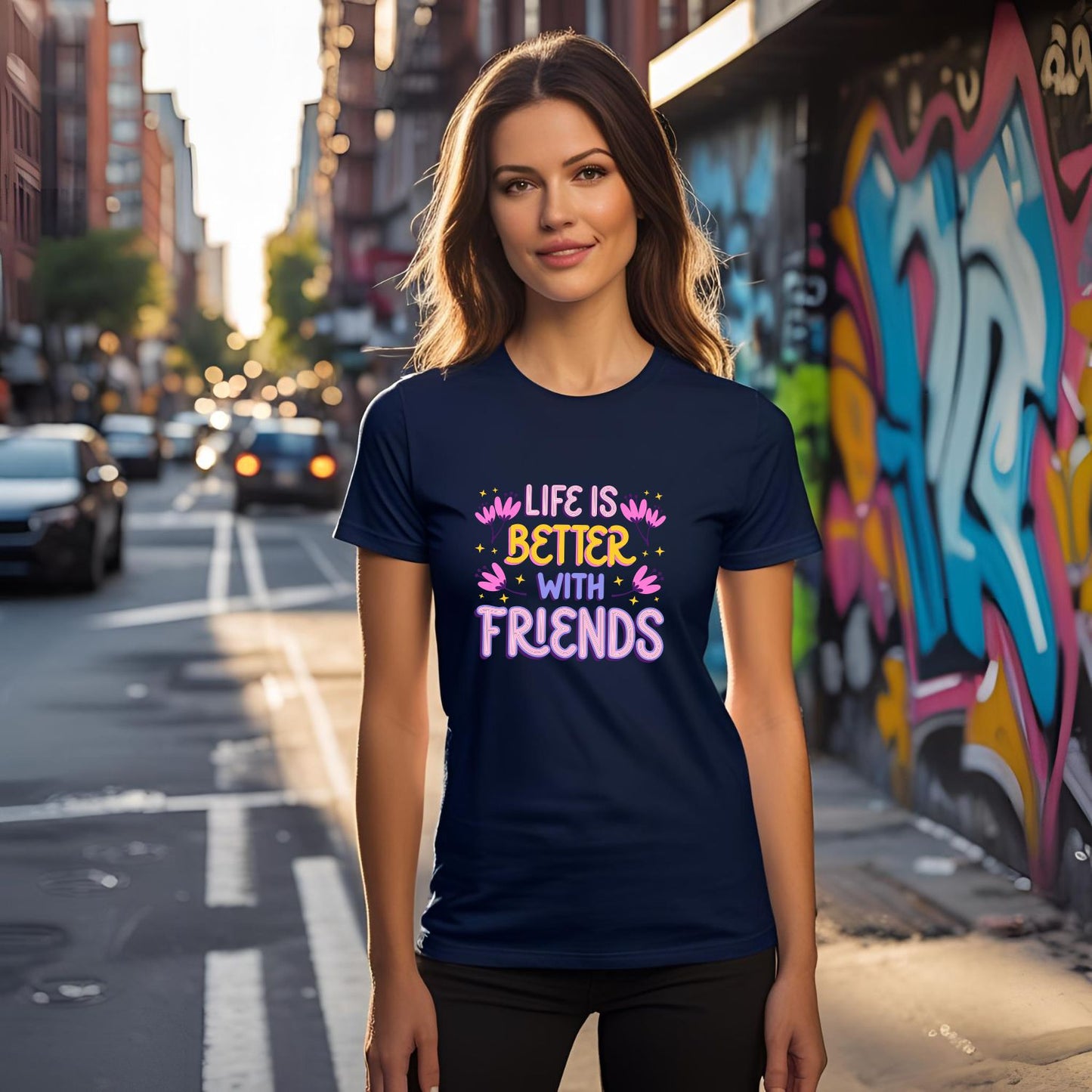 Life is better with Friends T-Shirt - T Bhai