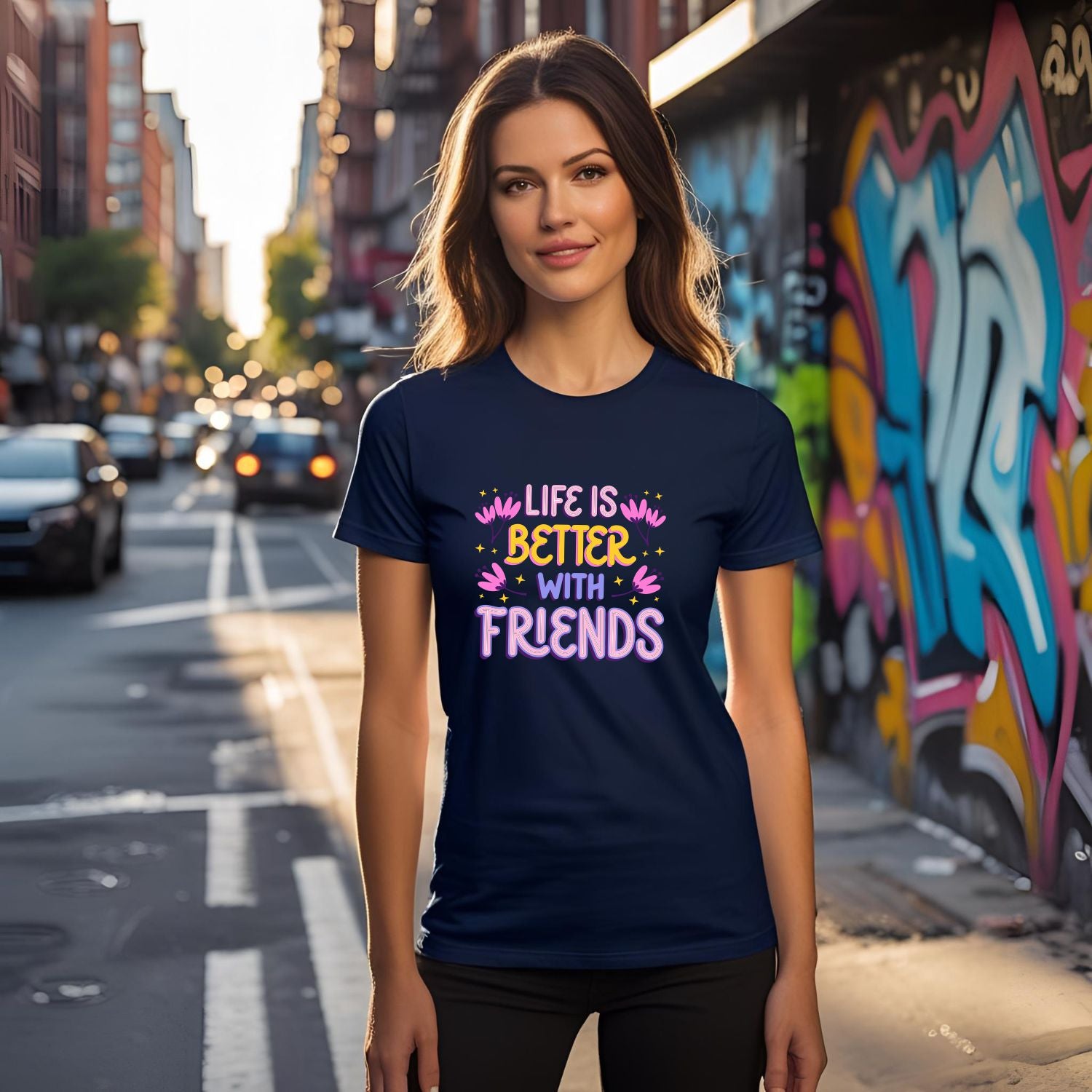 Life is better with Friends T-Shirt - T Bhai