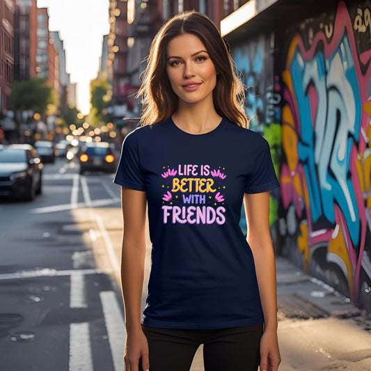 Life is better with Friends T-Shirt - T Bhai