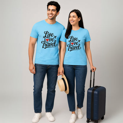 Live Love Travel Vacation T-Shirts - T Bhai