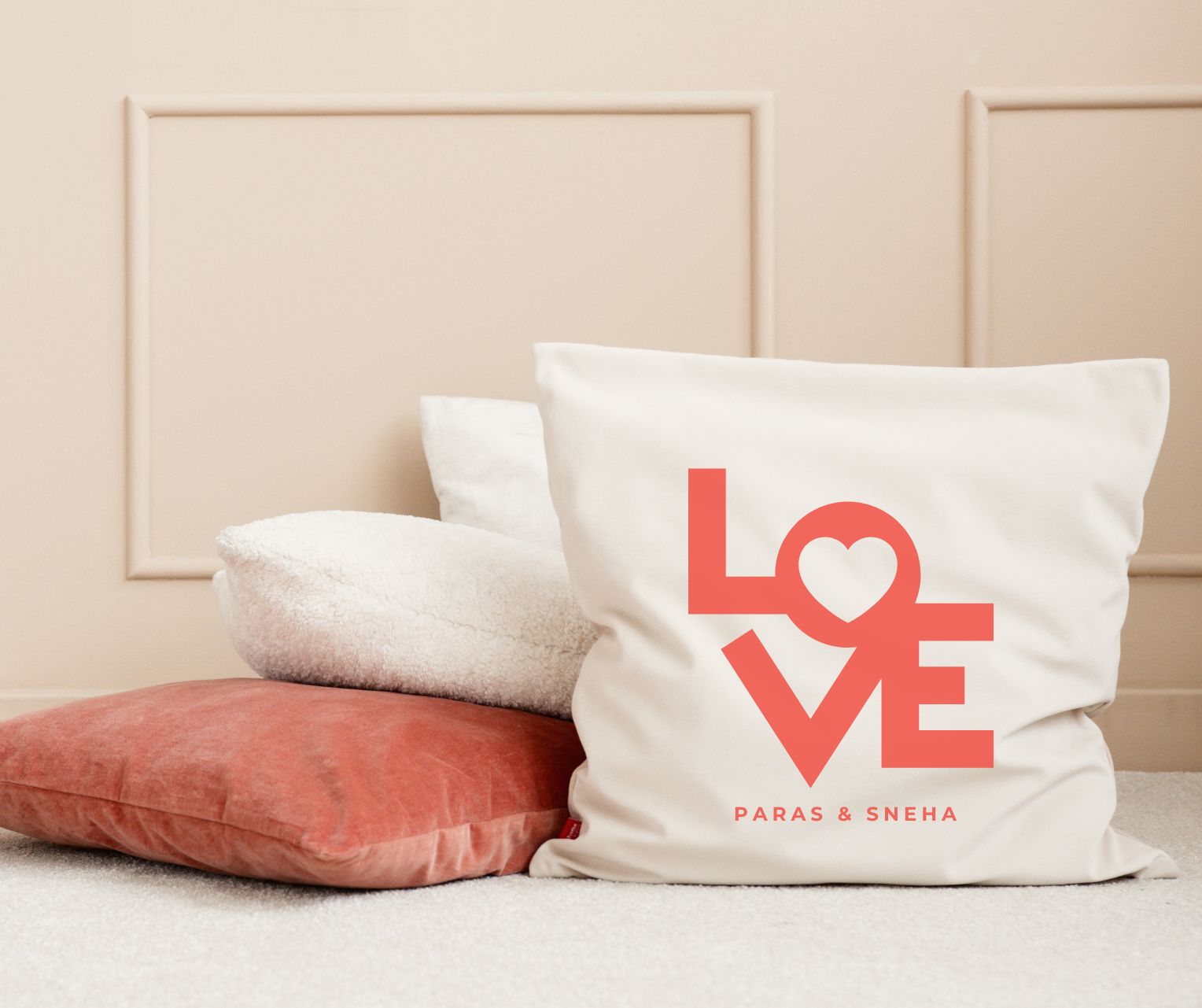 Personalized Love Cushion Cover - T Bhai