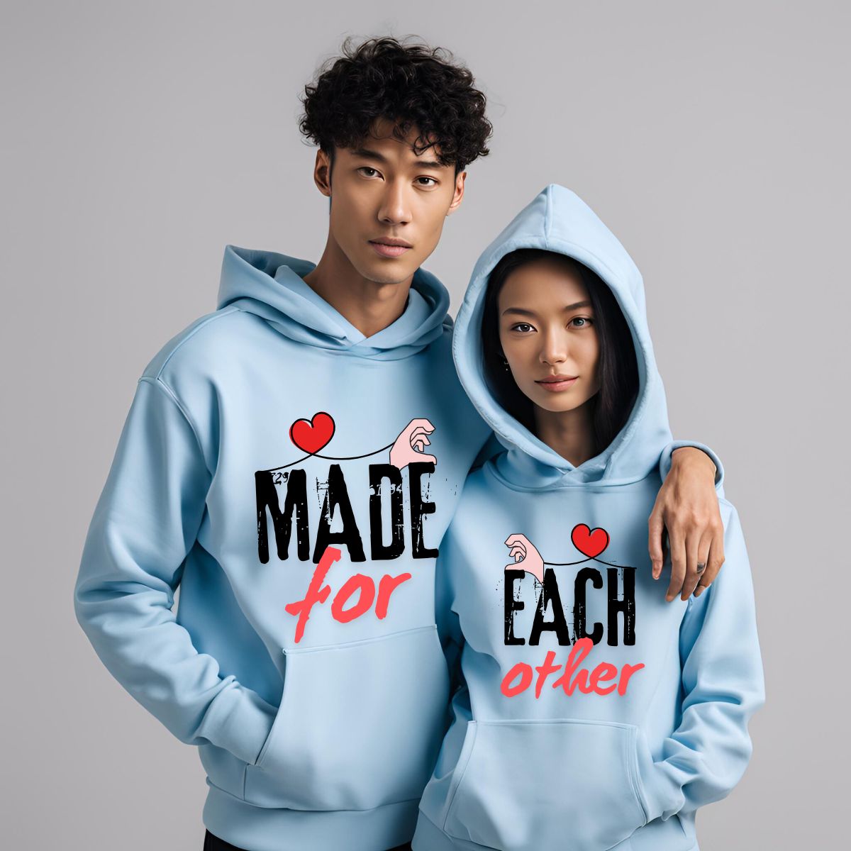 Made For Each Other Couple Hoodies - T Bhai