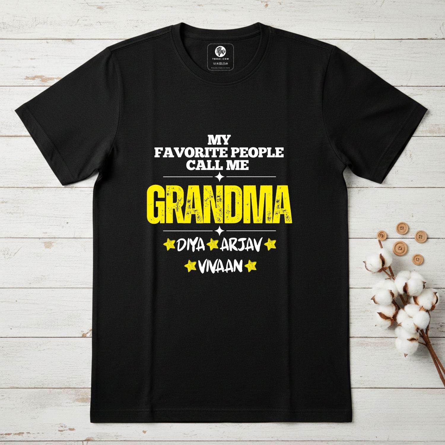 My Favourite People Call Me Grandpa Grandma | Customize for your Favourite Person - T Bhai