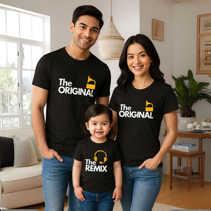 The Original and Remix Matching Family T-Shirts - T Bhai