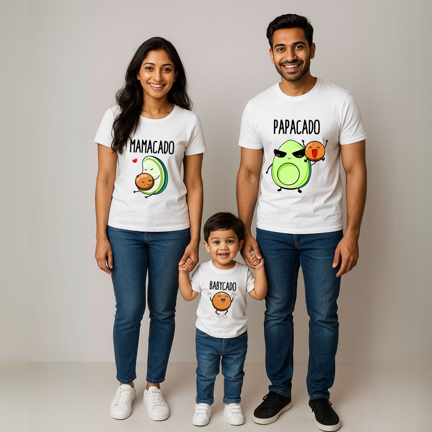 Mamacado Papacado Babycado Matching Family T-Shirts - T Bhai