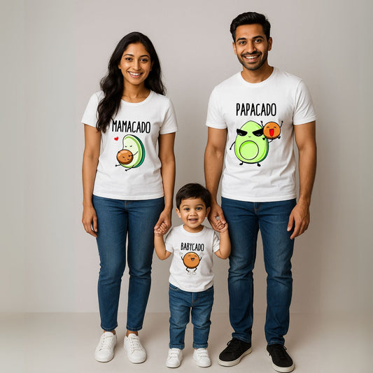 Mamacado Papacado Babycado Matching Family T-Shirts - T Bhai