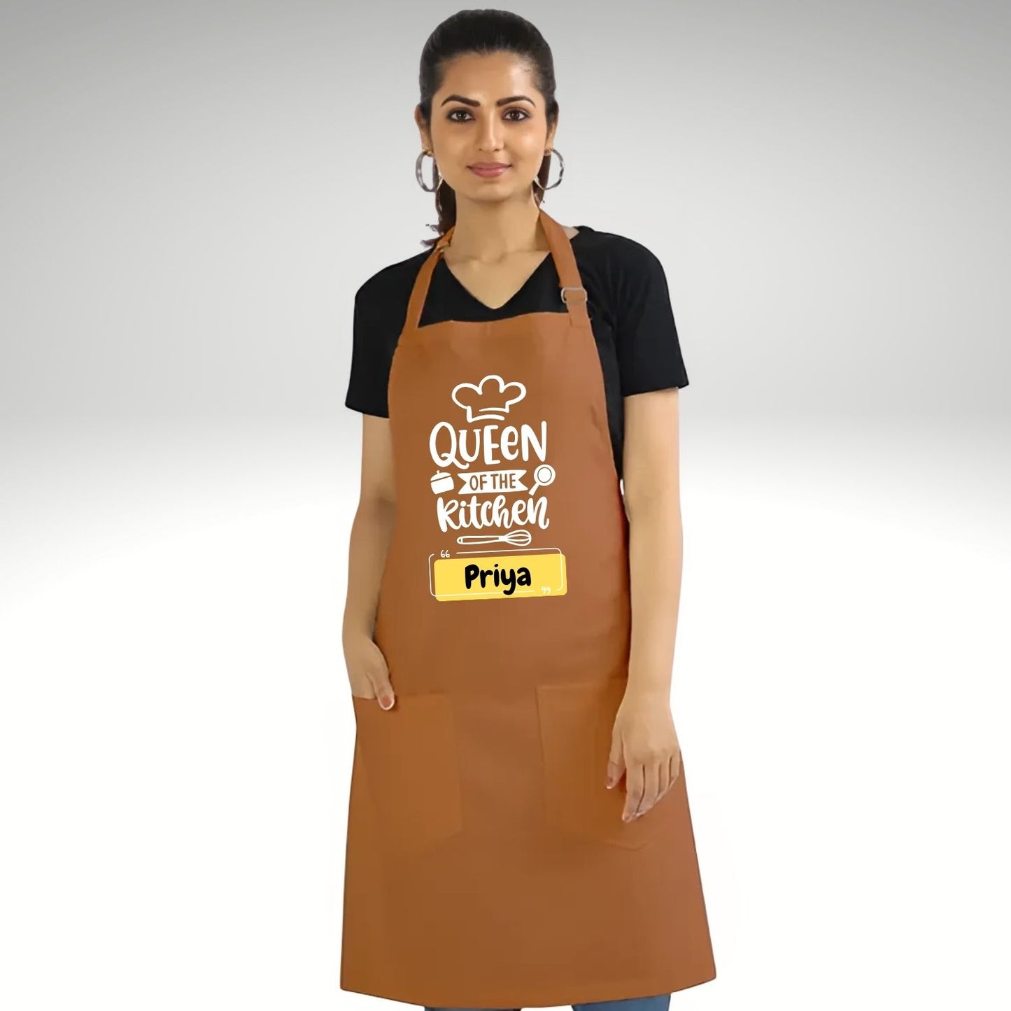 Queen of the Kitchen Personalized Apron | Ideal Homemaker Birthday Gift - T Bhai