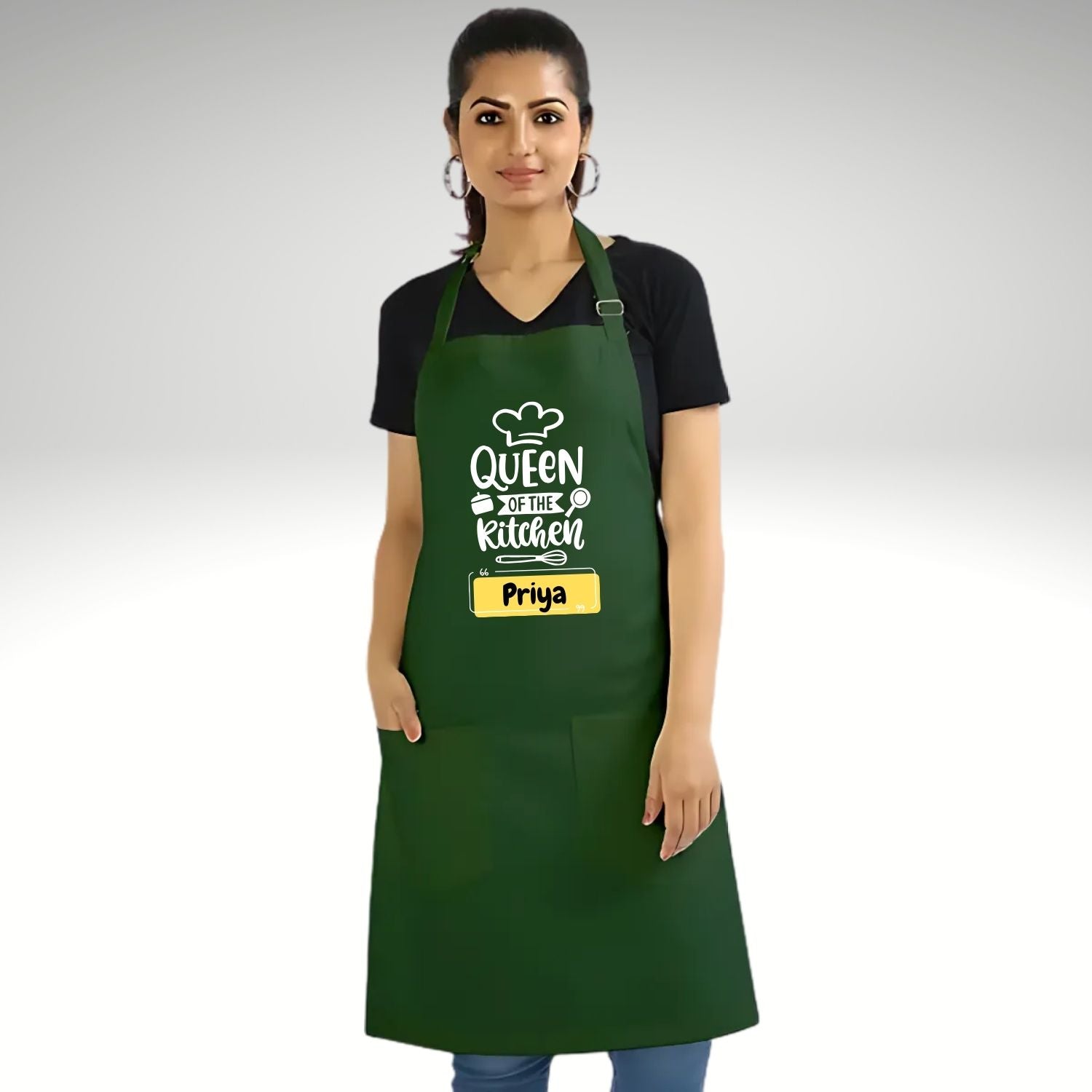 Queen of the Kitchen Personalized Apron | Ideal Homemaker Birthday Gift - T Bhai