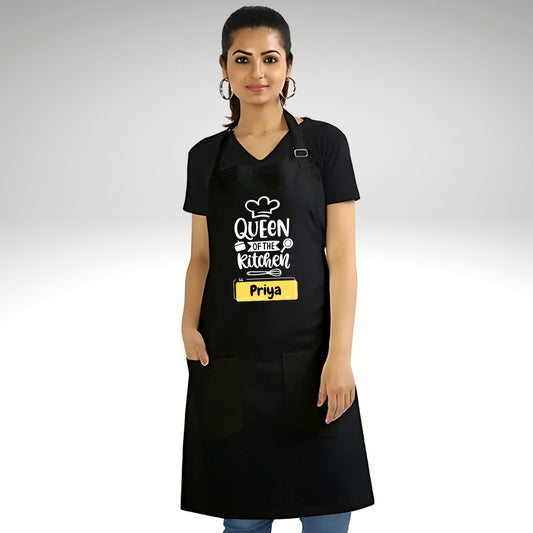 Queen of the Kitchen Personalized Apron | Ideal Homemaker Birthday Gift - T Bhai