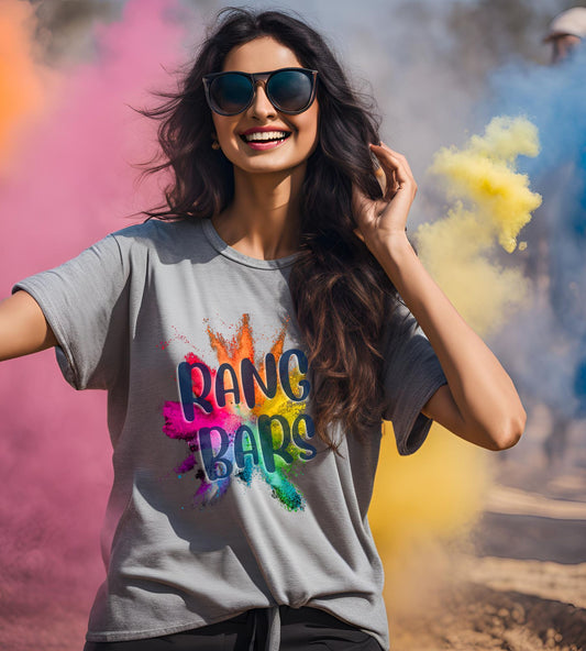 Rang Barse Colorful Holi T-Shirt for Kids - T Bhai