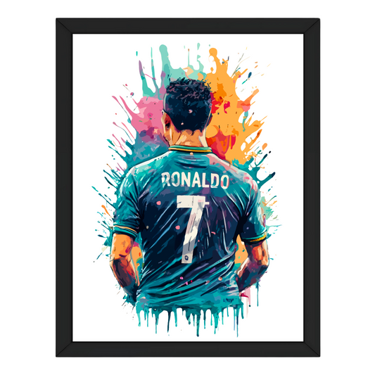 Ronaldo Poster | CR7 Poster for Football Fans | Gift for Football Enthusiast - T Bhai