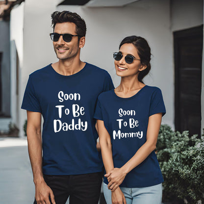 Soon to be Mommy Soon to be Daddy Pregnancy Announcement T-Shirts for Mom & Dad to be - T Bhai