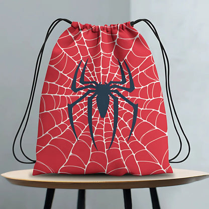 Superhero Theme All Over Printed Drawstring Bag | Ideal Birthday Gift & Return Gift - T Bhai