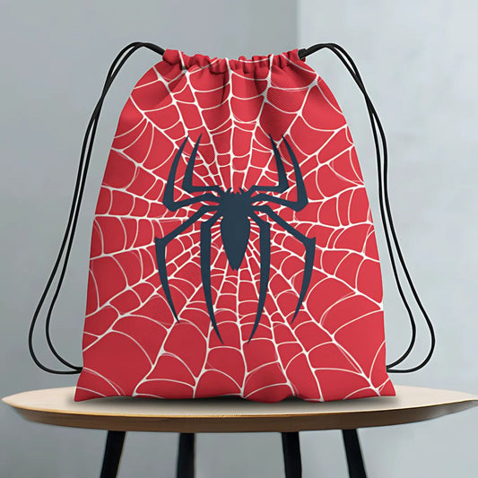 Superhero Theme All Over Printed Drawstring Bag | Ideal Birthday Gift & Return Gift - T Bhai