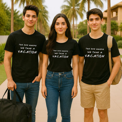 F.R.I.E.N.D.S Theme Vacation T-Shirts by TBhai