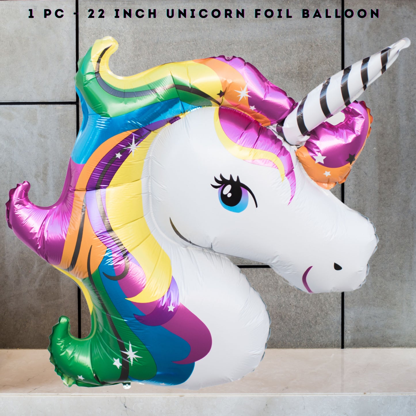 Unicorn Theme Birthday Decoration Foil Balloons & Printed Balloons (14 Piece Set) - T Bhai