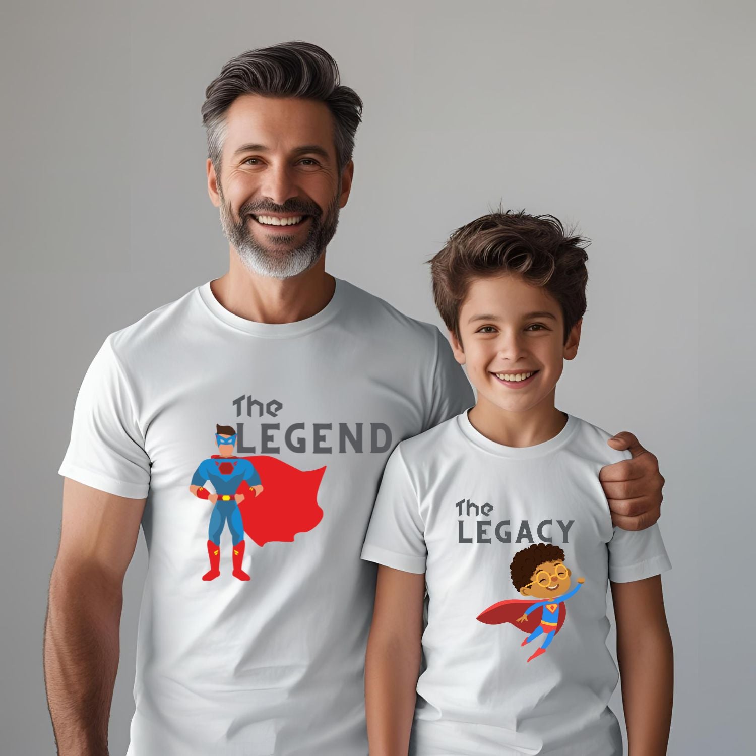 The Legend and the Legacy Twinning T-Shirts for Father & Son - T Bhai