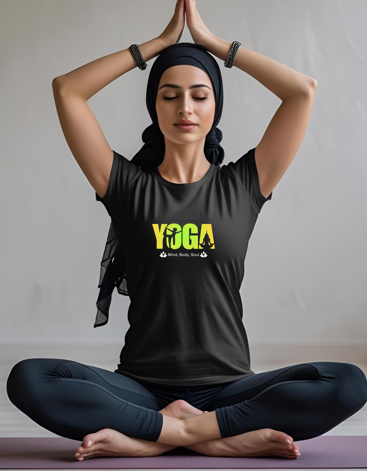 AKDesigns Yoga - Maglietta da yoga Nero M AKDesigns Yoga - Maglietta da yoga Nero M